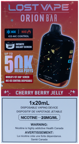 LOST VAPE ORIONBAR 50K CHERRY BLAST JELLY [ONTARIO]