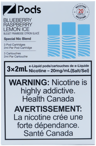 Z PODS BLUEBERRY RASPBERRY LEMON ICE [ONTARIO]