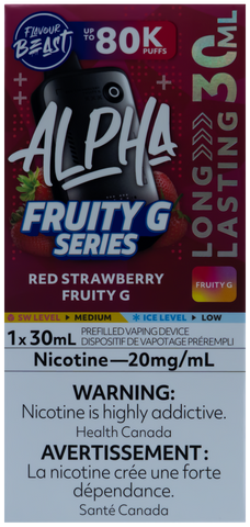 FLAVOUR BEAST ALPHA RED STRAWBERRY FRUITY G [ONTARIO]