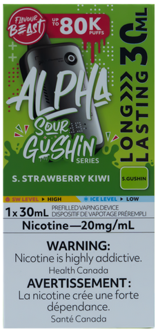 FLAVOUR BEAST ALPHA GUSHIN S. STRAWBERRY KIWI [ONTARIO]