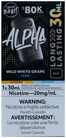 FLAVOUR BEAST ALPHA WILD WHITE GRAPE ICED