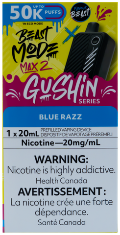 FLAVOUR BEAST BEAST MODE MAX 2 GUSHIN BLUE RAZZ [ONTARIO]