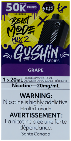 FLAVOUR BEAST BEAST MODE MAX 2 GUSHIN GRAPE [ONTARIO]