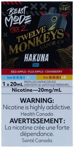 FLAVOUR BEAST BEAST MODE MAX 2 TWELVE MONKEYS HAKUNA ICED [ONTARIO]