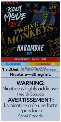 FLAVOUR BEAST BEAST MODE MAX 2 TWELVE MONKEYS HARAMBAE ICED [ONTARIO]