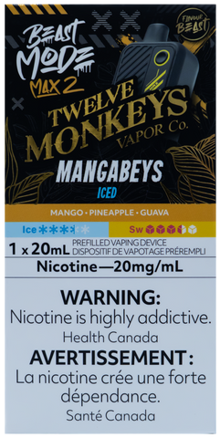 FLAVOUR BEAST BEAST MODE MAX 2 TWELVE MONKEYS MANGABEYS ICED [ONTARIO]