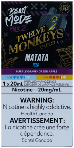FLAVOUR BEAST BEAST MODE MAX 2 TWELVE MONKEYS MATATA ICED [ONTARIO]