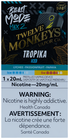 FLAVOUR BEAST BEAST MODE MAX 2 TWELVE MONKEYS TROPIKA ICED [ONTARIO]