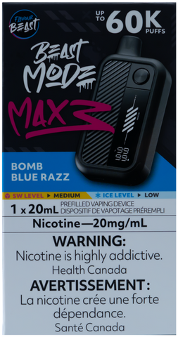 FLAVOUR BEAST BEAST MODE MAX 3 BOMB BLUE RAZZ [ONTARIO]