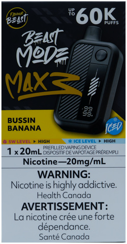 FLAVOUR BEAST BEAST MODE MAX 3 BUSSIN BANANA ICED [ONTARIO]