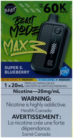 FLAVOUR BEAST BEAST MODE MAX 3 SUPER S. BLUEBERRY ICED [ONTARIO]