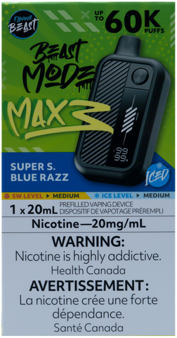 FLAVOUR BEAST BEAST MODE MAX 3 SUPER S. BLUE RAZZ ICED [ONTARIO]