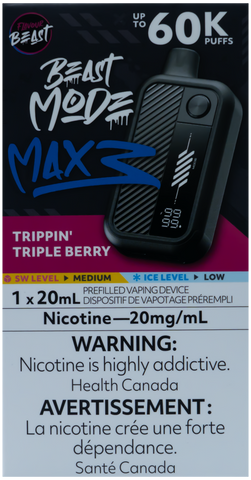 FLAVOUR BEAST BEAST MODE MAX 3 TRIPPIN' TRIPLE BERRY [ONTARIO]