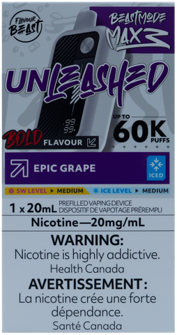 FLAVOUR BEAST BEAST MODE MAX 3 UNLEASHED EPIC GRAPE ICED [ONTARIO]