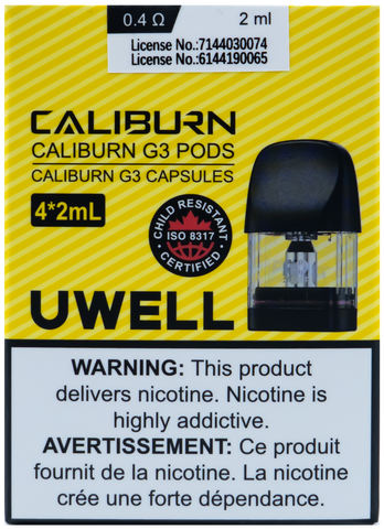 UWELL CALIBURN G3 REPLACEMENT PODS 0.4OHM [CRC]