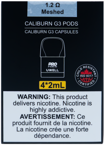 UWELL CALIBURN G3 REPLACEMENT PODS 1.2OHM [CRC]
