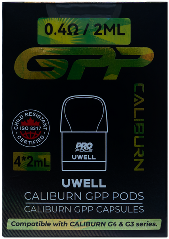 UWELL CALIBURN GPP REPLACEMENT PODS 2ML 0.4OHM [CRC]