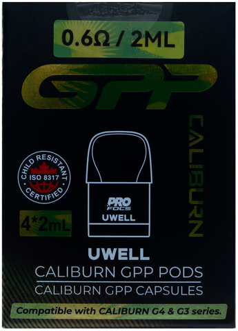 UWELL CALIBURN GPP REPLACEMENT PODS 2ML 0.6OHM [CRC]