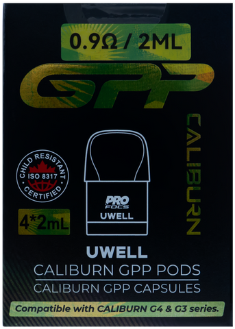 UWELL CALIBURN GPP REPLACEMENT PODS 2ML 0.9OHM [CRC]
