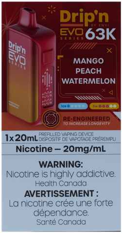 DRIP'N 63K MANGO PEACH WATERMELON [ONTARIO]