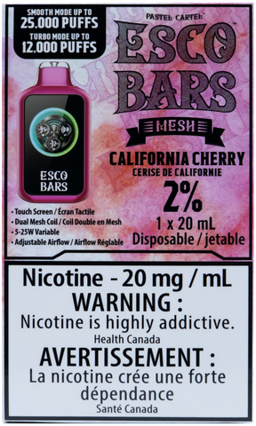ESCO BARS CALIFORNIA CHERRY [ONTARIO]