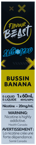 FLAVOUR BEAST SALT 60ML BUSSIN BANANA ICE [ONTARIO]