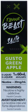 FLAVOUR BEAST SALT 60ML GUSTO GREEN APPLE [ONTARIO]