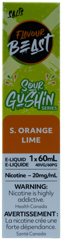 FLAVOUR BEAST SALT 60ML SOUR GUSHIN S. ORANGE LIME [ONTARIO]
