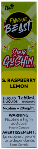FLAVOUR BEAST SALT 60ML SOUR GUSHIN S. RASPBERRY LEMON [ONTARIO]