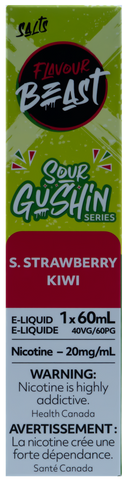 FLAVOUR BEAST SALT 60ML SOUR GUSHIN S. STRAWBERRY KIWI [ONTARIO]