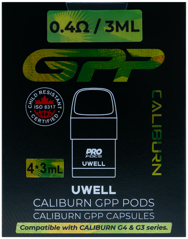 UWELL CALIBURN GPP REPLACEMENT PODS 3ML 0.4OHM [CRC]