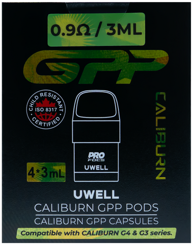 UWELL CALIBURN GPP REPLACEMENT PODS 3ML 0.9OHM [CRC]