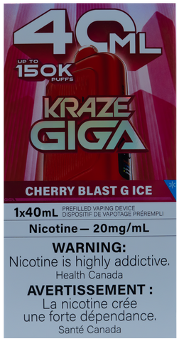 KRAZE GIGA CHERRY BLAST G ICE [ONTARIO]