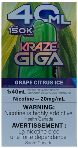 KRAZE GIGA GRAPE CITRUS ICE [ONTARIO]