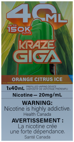 KRAZE GIGA ORANGE CITRUS ICE [ONTARIO]