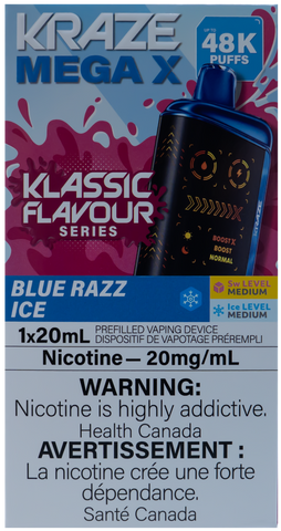 KRAZE MEGA X BLUE RAZZ ICE [ONTARIO]