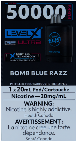 LEVEL X FLAVOUR BEAST G2 ULTRA POD BOMB BLUE RAZZ [ONTARIO]