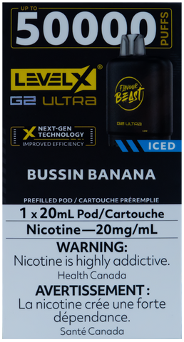 LEVEL X FLAVOUR BEAST G2 ULTRA POD BUSSIN' BANANA ICE [ONTARIO]