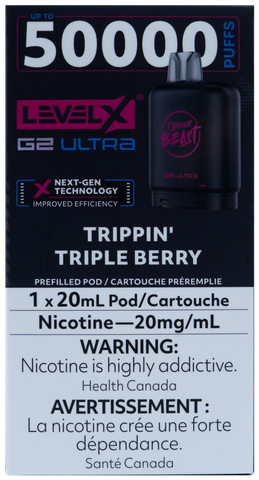 LEVEL X FLAVOUR BEAST G2 ULTRA POD TRIPPIN' TRIPLE BERRY [ONTARIO]