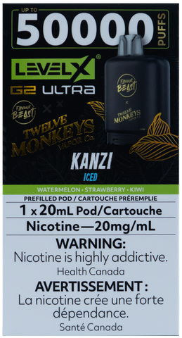 LEVEL X FLAVOUR BEAST G2 ULTRA TWELVE MONKEYS POD KANZI ICE [ONTARIO]