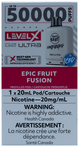 LEVEL X FLAVOUR BEAST UNLEASHED G2 ULTRA POD EPIC FRUIT FUSION ICE [ONTARIO]