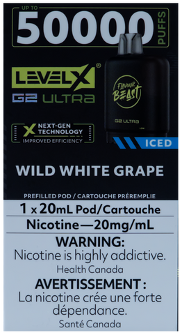 LEVEL X FLAVOUR BEAST G2 ULTRA POD WILD WHITE GRAPE ICE [ONTARIO]