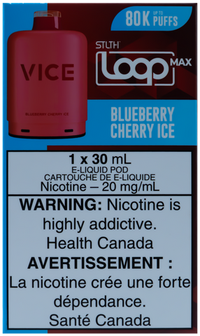 STLTH LOOP MAX X VICE POD BLUEBERRY CHERRY ICE [ONTARIO]