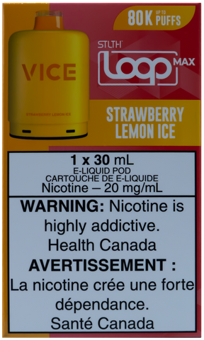 STLTH LOOP MAX X VICE POD STRAWBERRY LEMON ICE [ONTARIO]