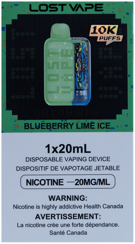 LOST VAPE ORION BAR 10K BLUEBERRY LIME ICE [STAMPED]