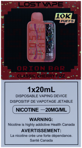 LOST VAPE ORION BAR 10K CLASSIC CHERRY FIZZ [STAMPED]