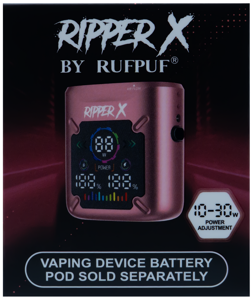 NEW RIPPER X ULTRA BATTERY METALLIC PINK – eCloudz - Specialty Vape Shop