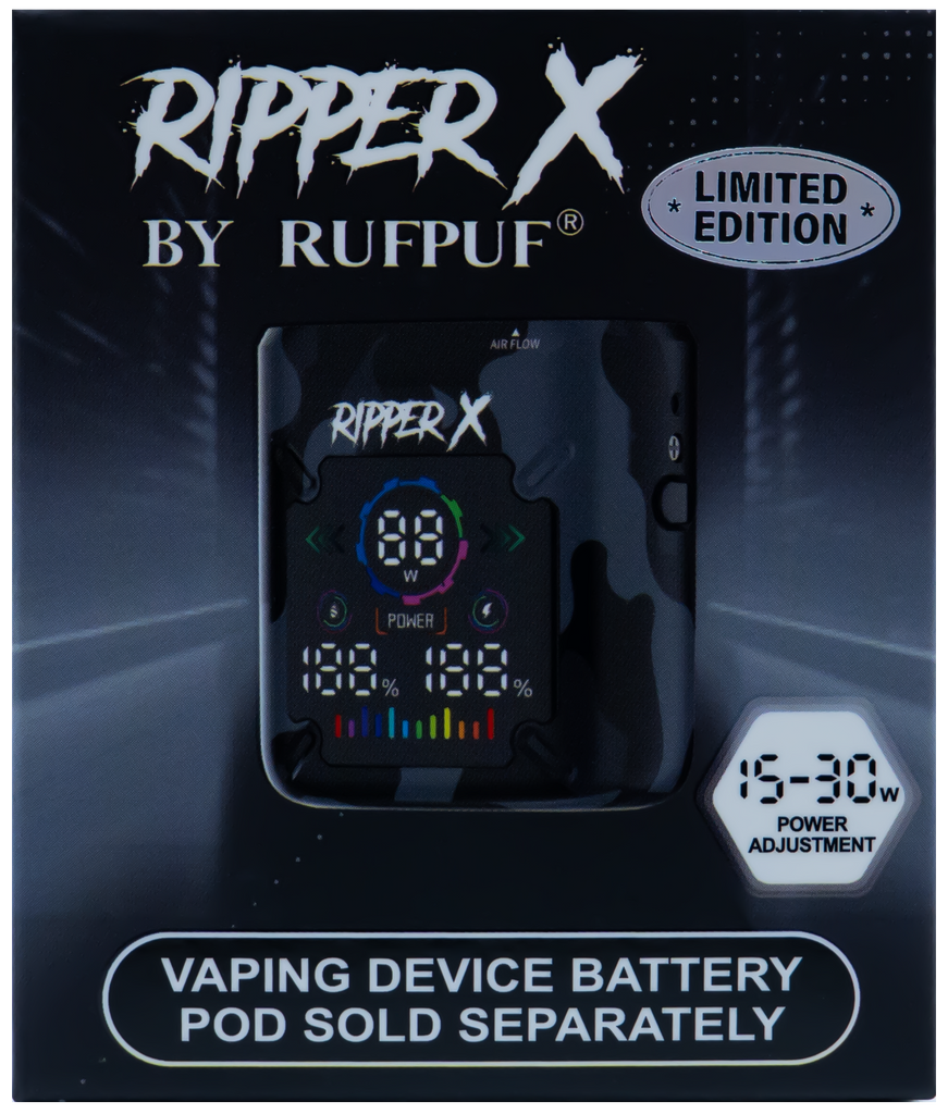 Ripper X NEW RIPPER X ULTRA BATTERY CAMO GRAY – eCloudz - Specialty Vape Shop