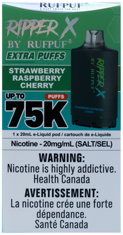RIPPER X 75K POD STRAWBERRY RASPBERRY CHERRY [ONTARIO]