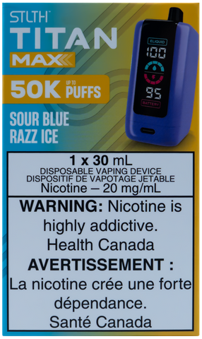 STLTH TITAN MAX SOUR BLUE RAZZ ICE [ONTARIO]